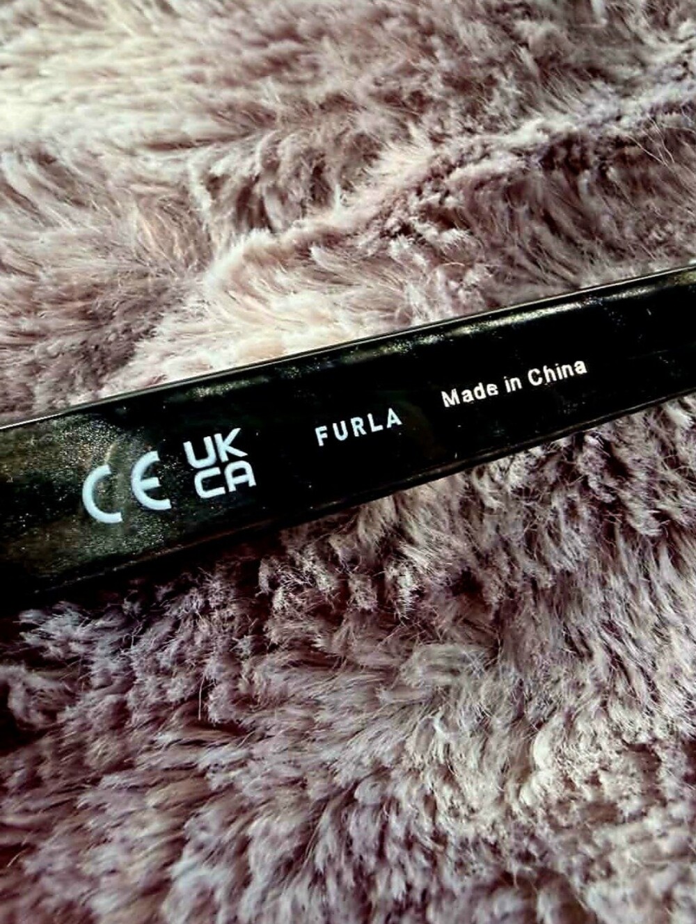 Furla Butterfly Sunglasses Smoke Gradient Lenses Shiny Black Mother of Pearl NEW - Picture 6 of 7